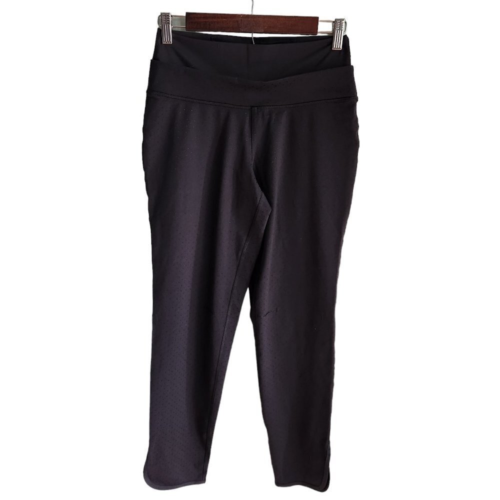 Lululemon Pants Women's Black 4 Ankle Dolphin Hem Polka Dots